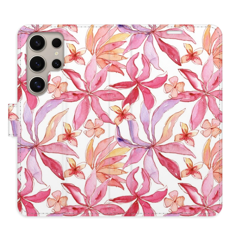Flipové puzdro iSaprio - Flower Pattern 10 - Samsung Galaxy S24 Ultra