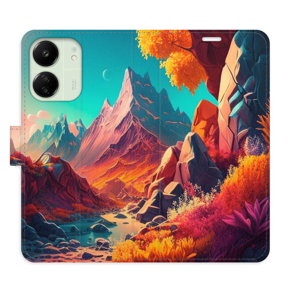 Flipové puzdro iSaprio - Colorful Mountains - Xiaomi Redmi 13C