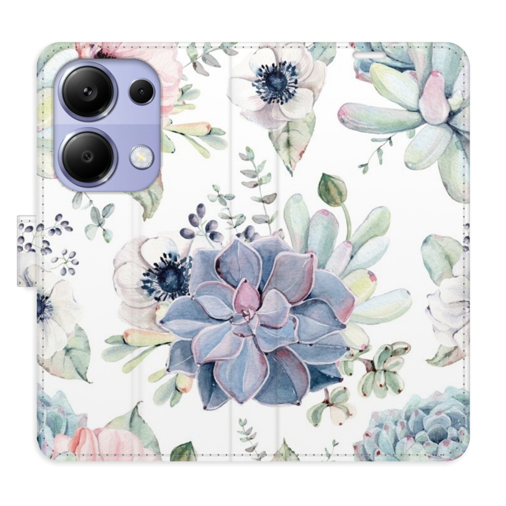 Flipové puzdro iSaprio - Succulents - Xiaomi Redmi Note 13 Pro
