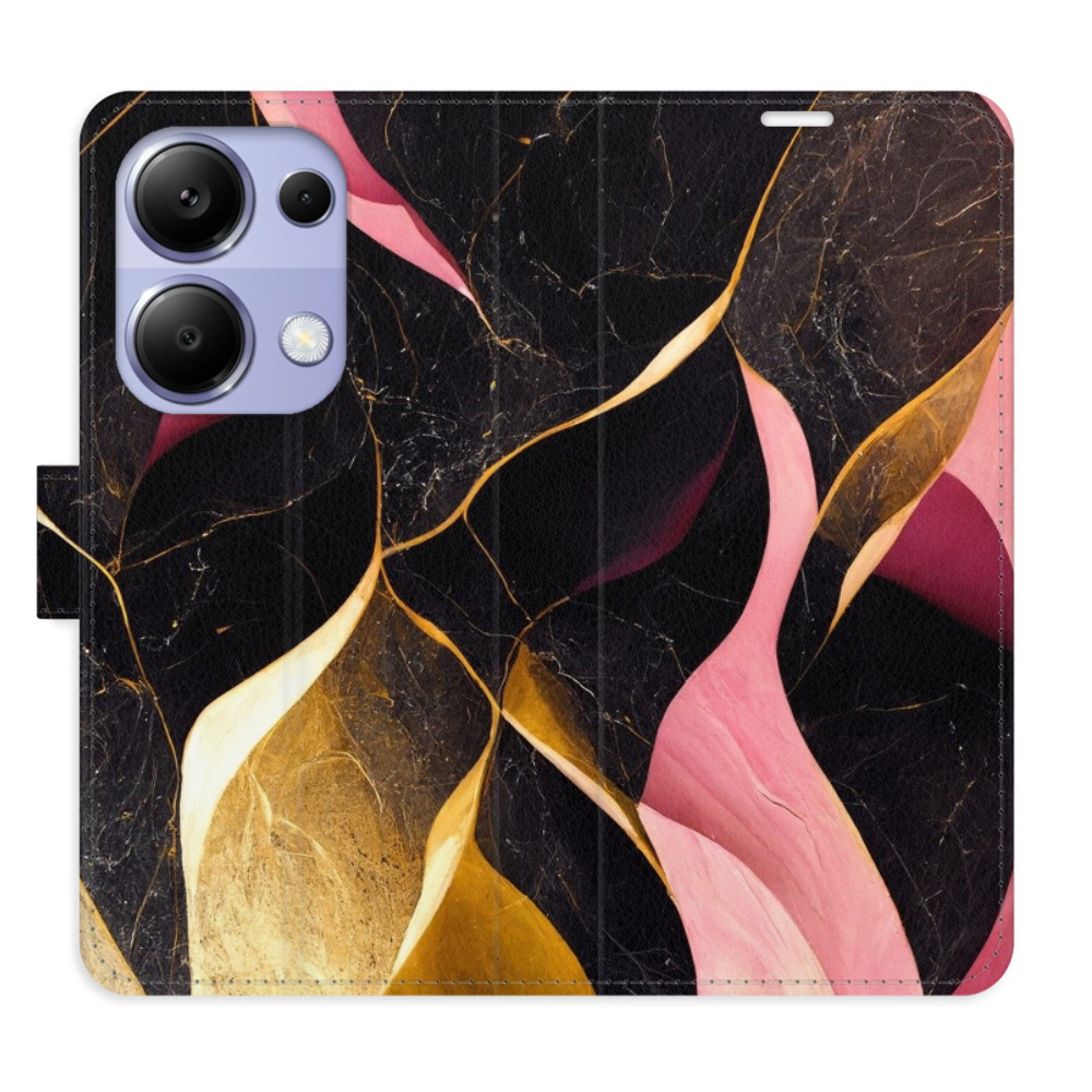 Flipové puzdro iSaprio - Gold Pink Marble 02 - Xiaomi Redmi Note 13 Pro