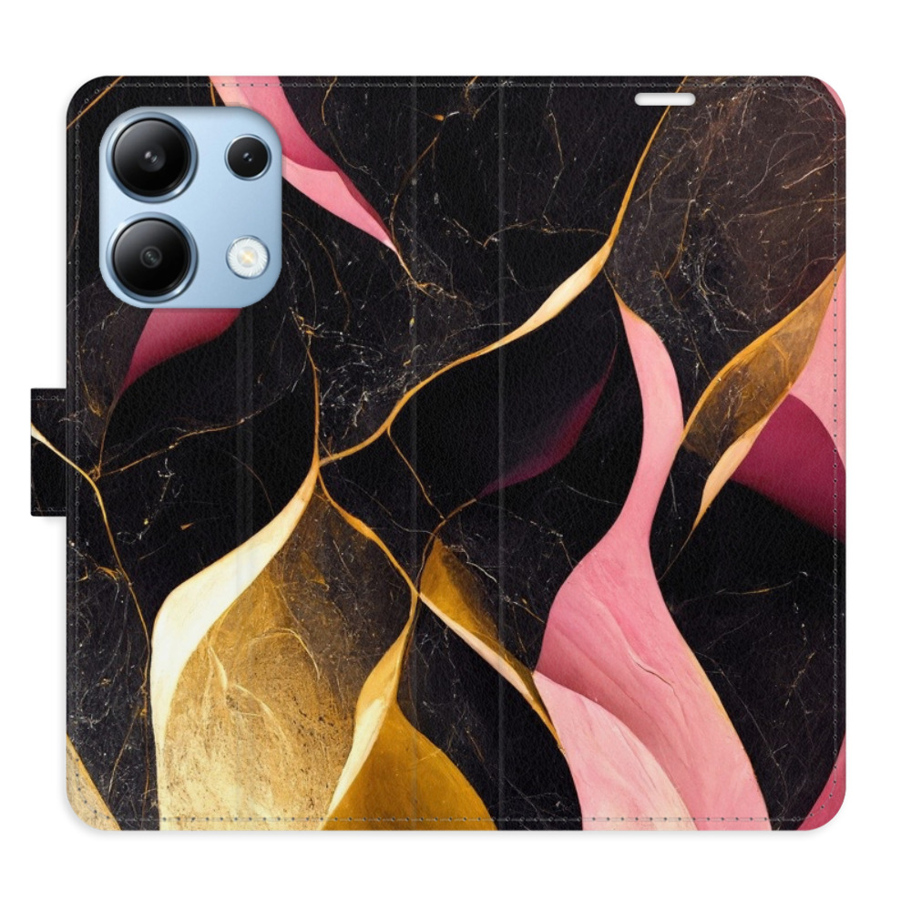Flipové puzdro iSaprio - Gold Pink Marble 02 - Xiaomi Redmi Note 13