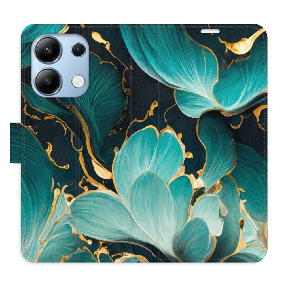 Flipové puzdro iSaprio - Blue Flowers 02 - Xiaomi Redmi Note 13