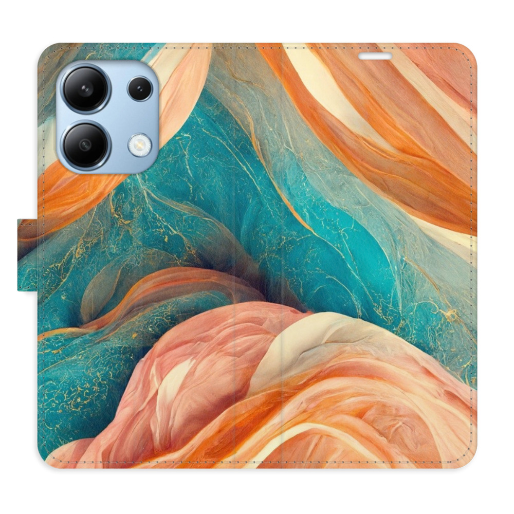 Flipové puzdro iSaprio - Blue and Orange - Xiaomi Redmi Note 13