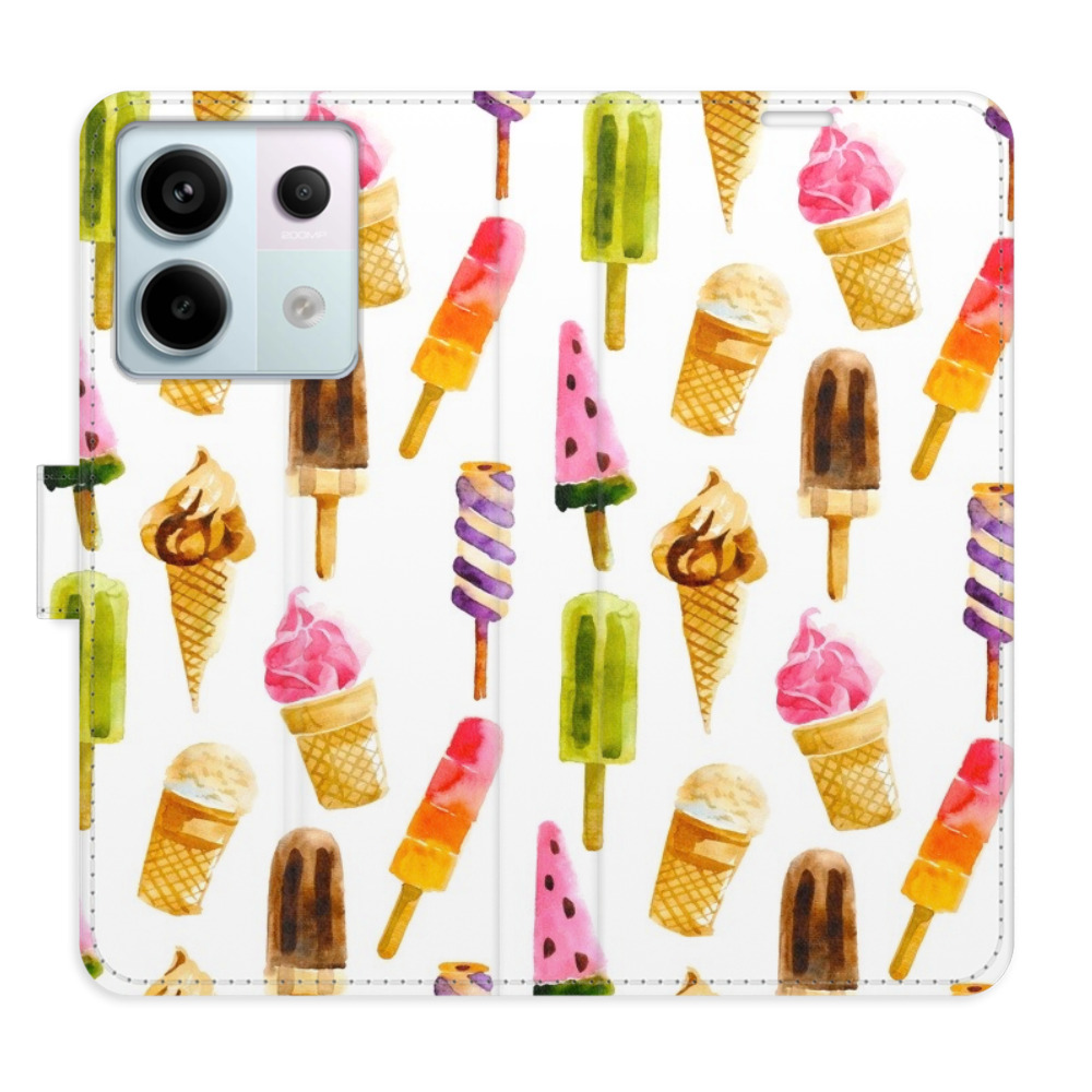 Flipové puzdro iSaprio - Ice Cream Pattern - Xiaomi Redmi Note 13 Pro+ 5G