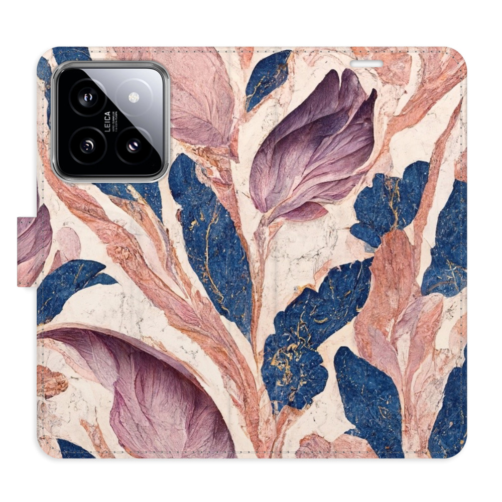 Flipové puzdro iSaprio - Old Leaves 02 - Xiaomi 14