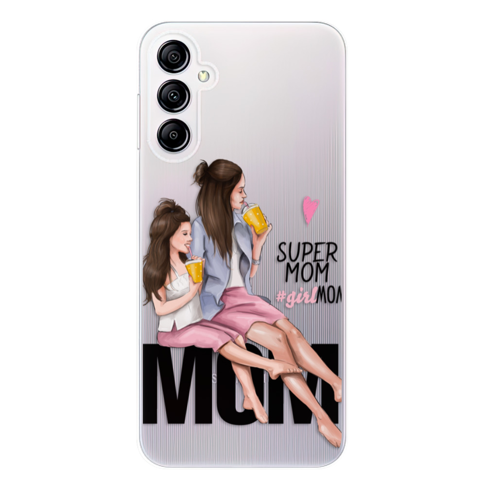 Odolné silikónové puzdro iSaprio - Milk Shake - Brunette - Samsung Galaxy A14 / A14 5G
