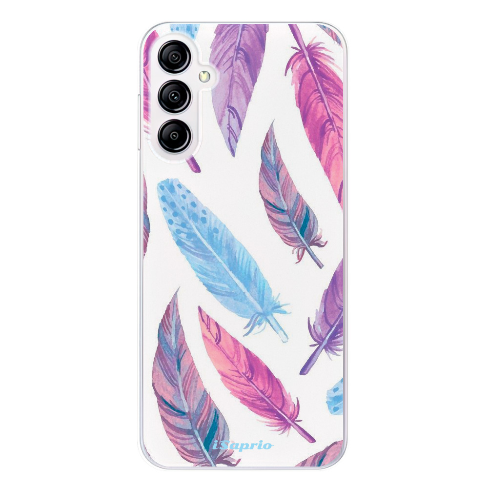 Odolné silikónové puzdro iSaprio - Feather Pattern 10 - Samsung Galaxy A14 / A14 5G