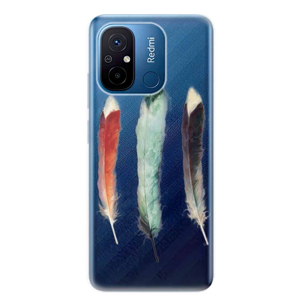 Odolné silikónové puzdro iSaprio - Three Feathers - Xiaomi Redmi 12C