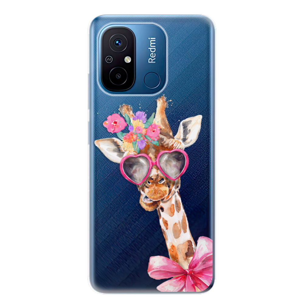 Odolné silikónové puzdro iSaprio - Lady Giraffe - Xiaomi Redmi 12C