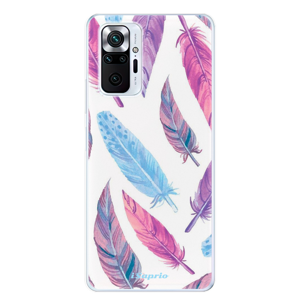 Odolné silikónové puzdro iSaprio - Feather Pattern 10 - Xiaomi Redmi Note 10 Pro