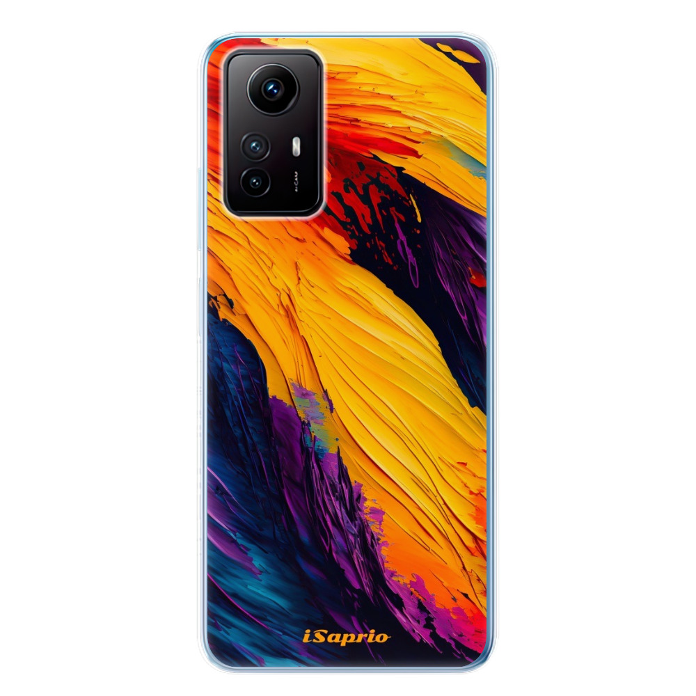 Odolné silikónové puzdro iSaprio - Orange Paint - Xiaomi Redmi Note 12S