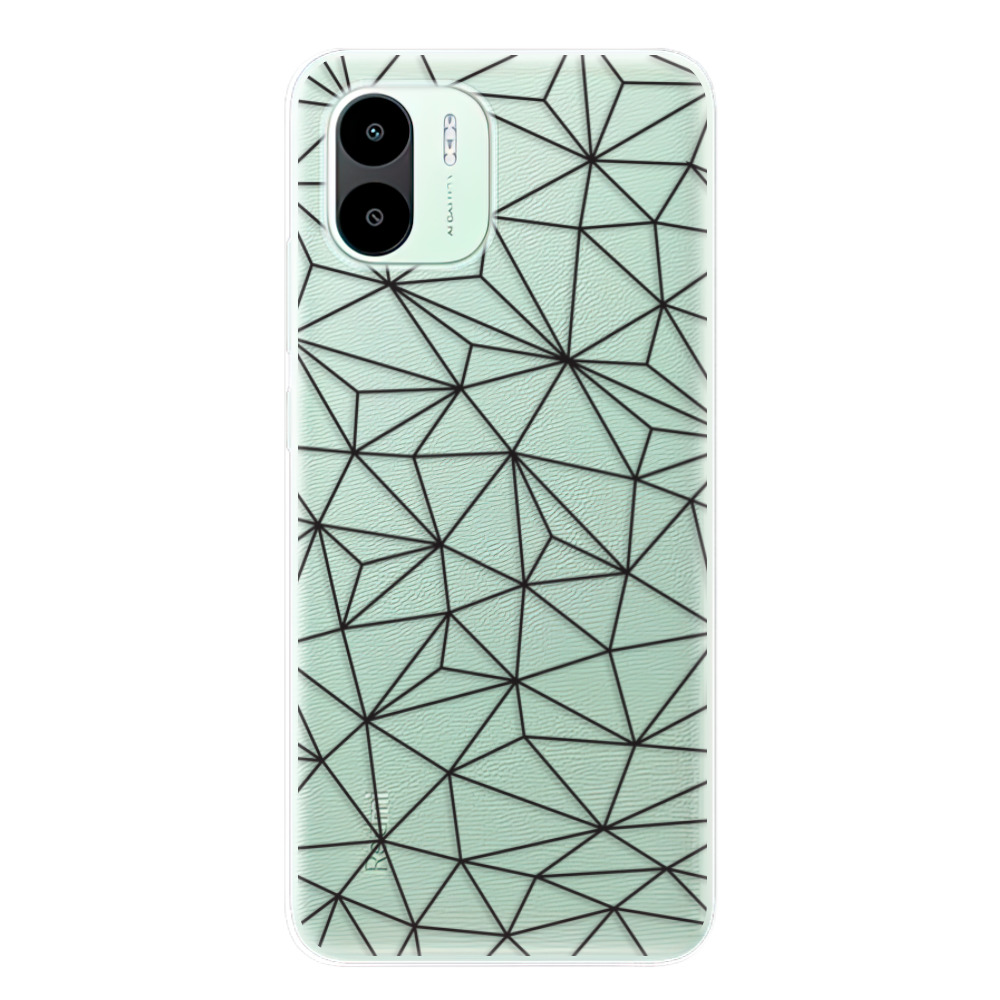 Odolné silikónové puzdro iSaprio - Abstract Triangles 03 - black - Xiaomi Redmi A1 / A2