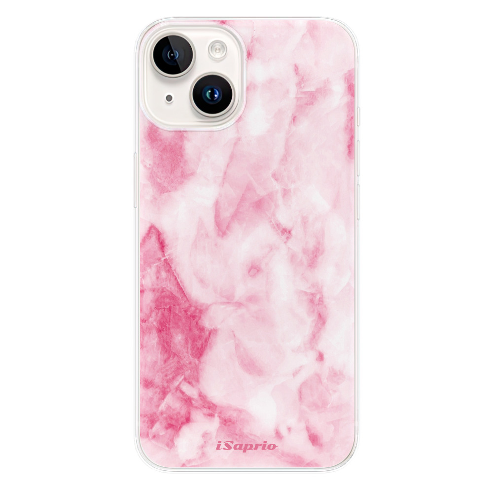 Odolné silikónové puzdro iSaprio - RoseMarble 16 - iPhone 15