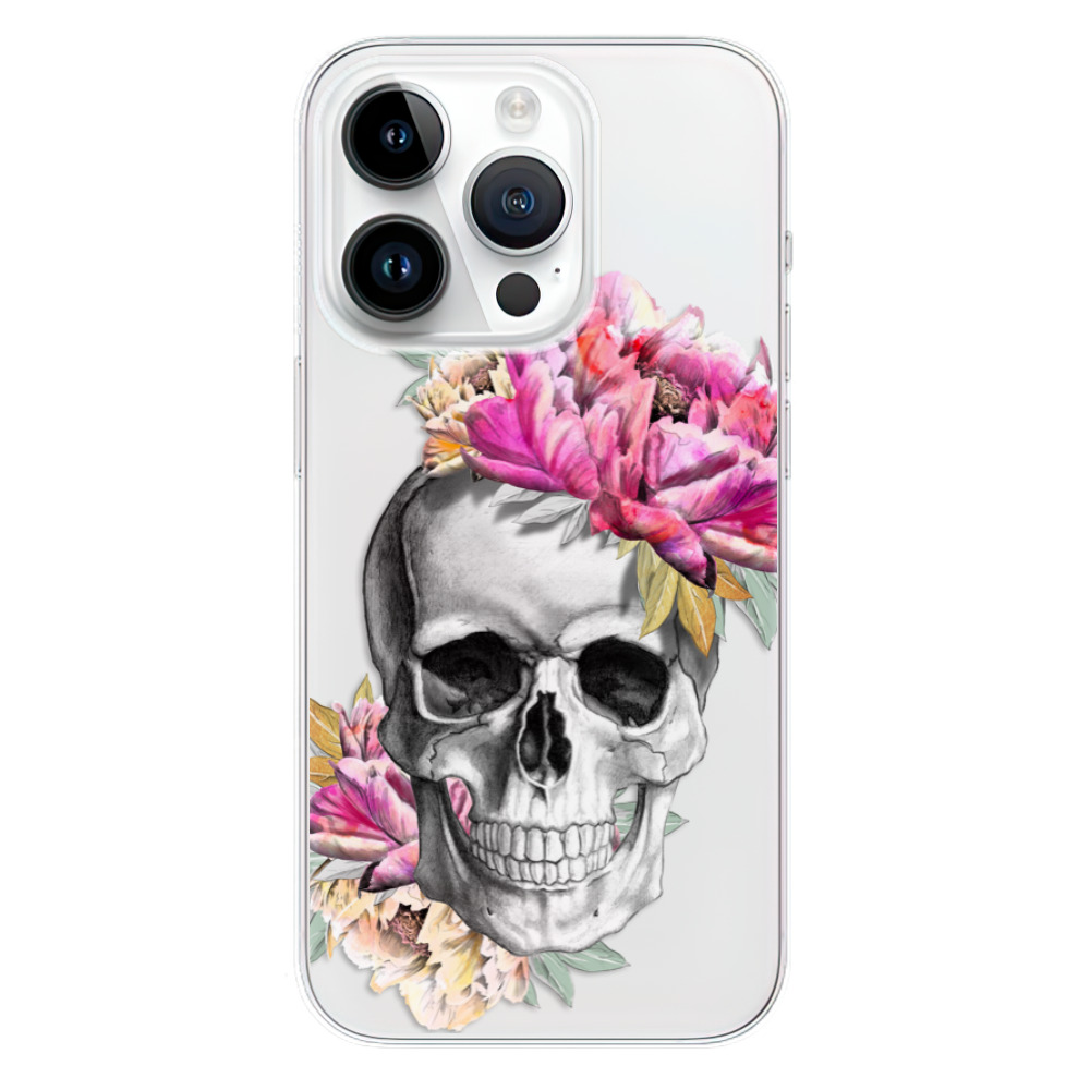 Odolné silikónové puzdro iSaprio - Pretty Skull - iPhone 15 Pro