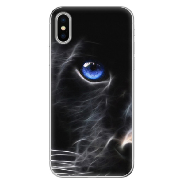 Odolné silikónové puzdro iSaprio - Black Puma - iPhone X