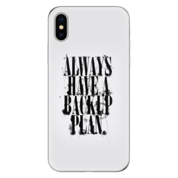 Odolné silikónové puzdro iSaprio - Backup Plan - iPhone X