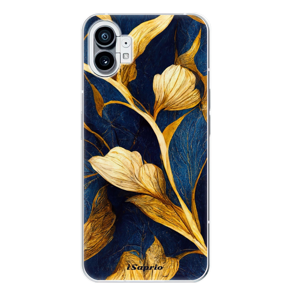 Odolné silikónové puzdro iSaprio - Gold Leaves - Nothing Phone (1)
