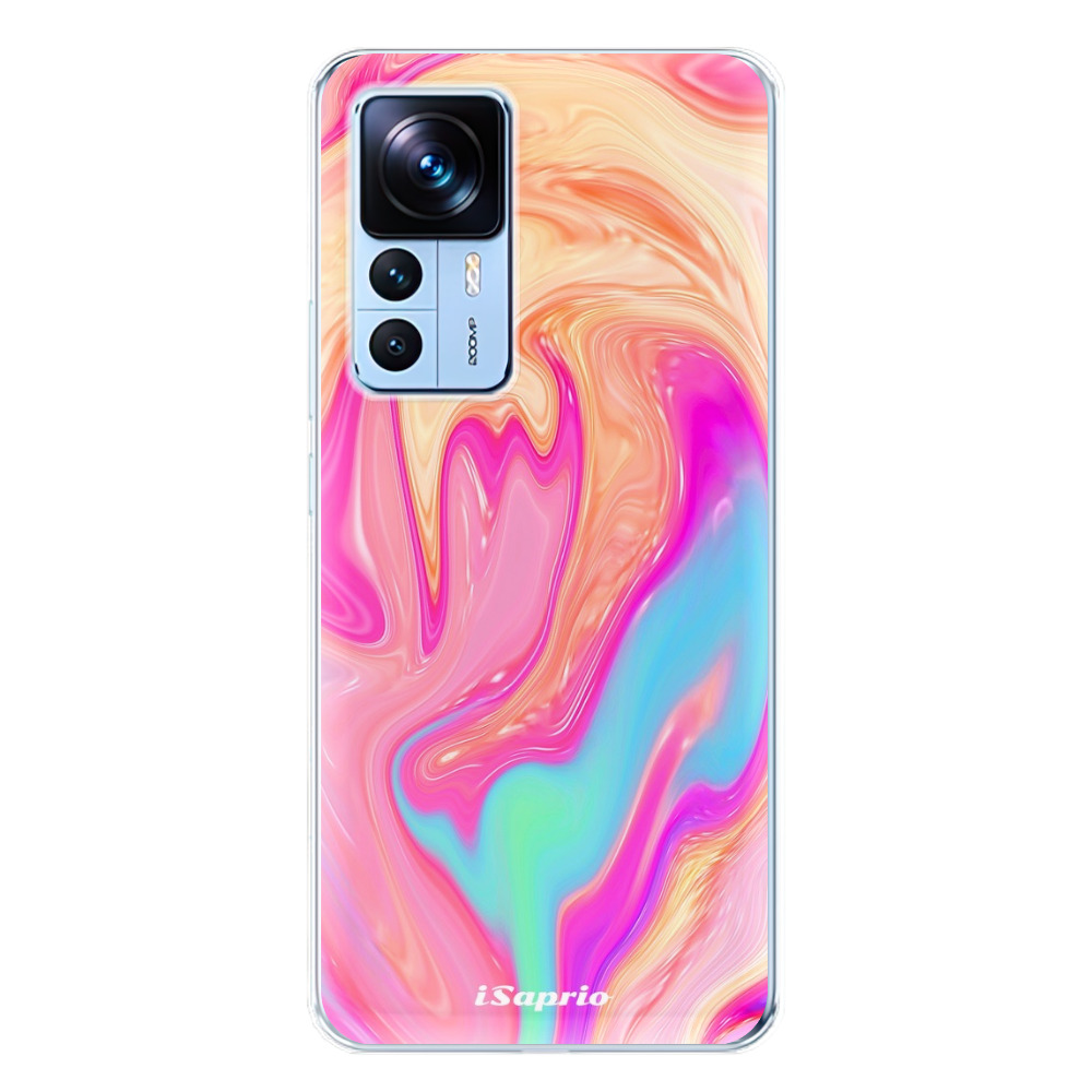 Odolné silikónové puzdro iSaprio - Orange Liquid - Xiaomi 12T / 12T Pro