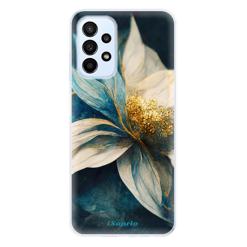 Odolné silikónové puzdro iSaprio - Blue Petals - Samsung Galaxy A23 / A23 5G