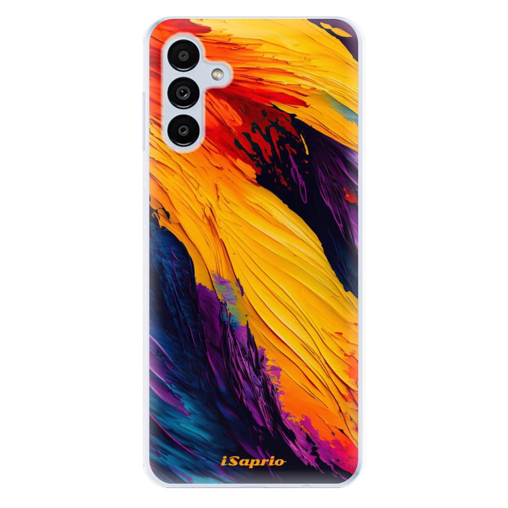 Odolné silikónové puzdro iSaprio - Orange Paint - Samsung Galaxy A13 5G