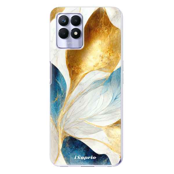 Odolné silikónové puzdro iSaprio - Blue Leaves - Realme 8i