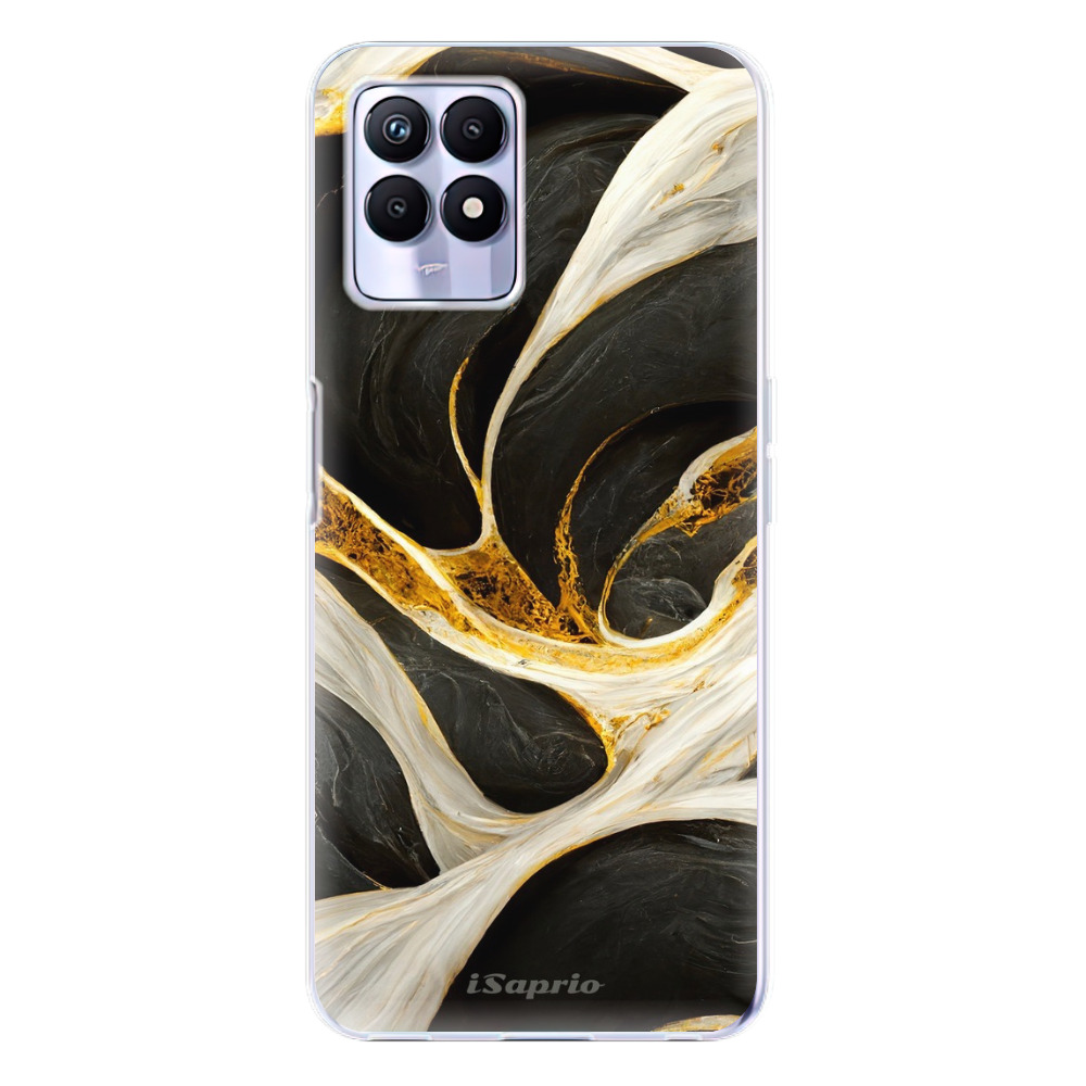 Odolné silikónové puzdro iSaprio - Black and Gold - Realme 8i