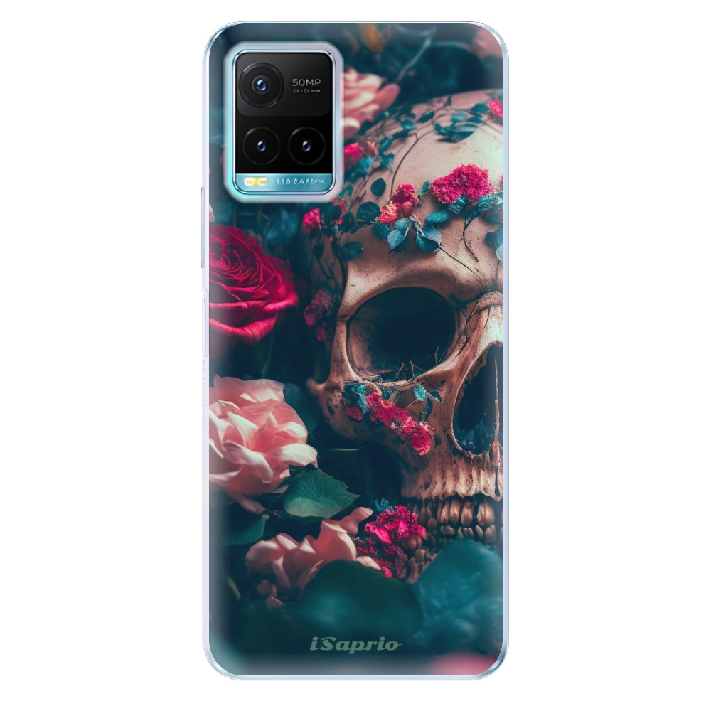 Odolné silikónové puzdro iSaprio - Skull in Roses - Vivo Y21 / Y21s / Y33s