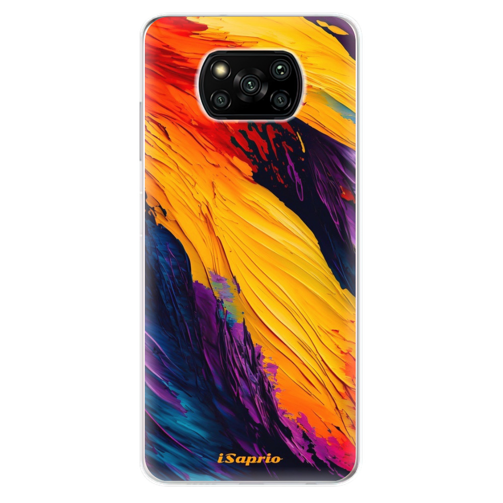 Odolné silikónové puzdro iSaprio - Orange Paint - Xiaomi Poco X3 Pro / X3 NFC
