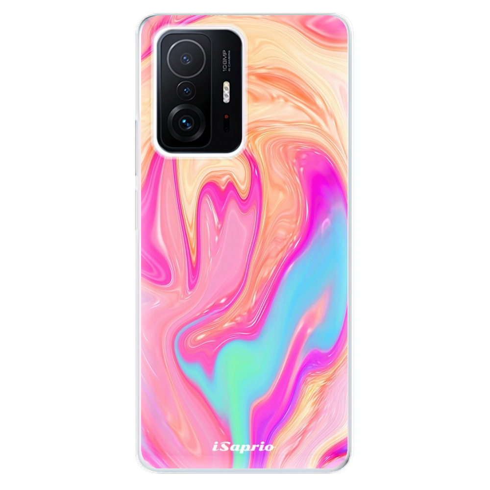 Odolné silikónové puzdro iSaprio - Orange Liquid - Xiaomi 11T / 11T Pro