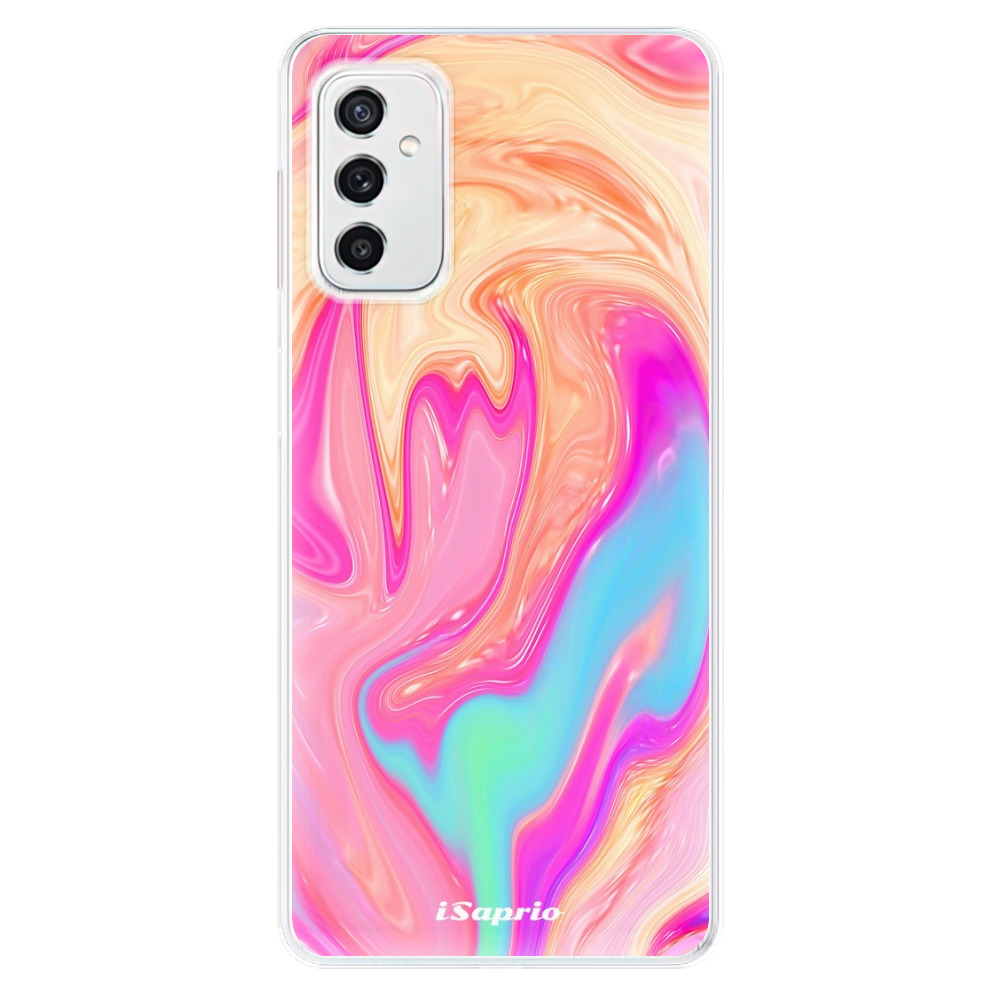 Odolné silikónové puzdro iSaprio - Orange Liquid - Samsung Galaxy M52 5G