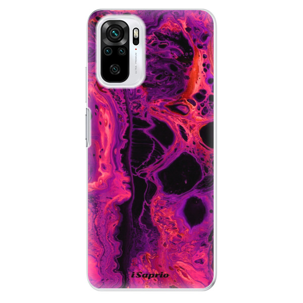 Odolné silikónové puzdro iSaprio - Abstract Dark 01 - Xiaomi Redmi Note 10 / Note 10S