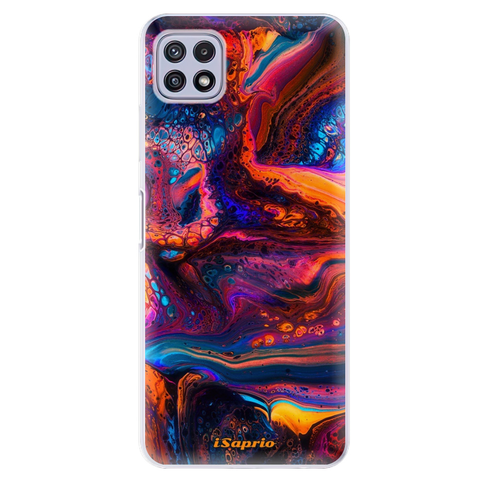Odolné silikónové puzdro iSaprio - Abstract Paint 02 - Samsung Galaxy A22 5G