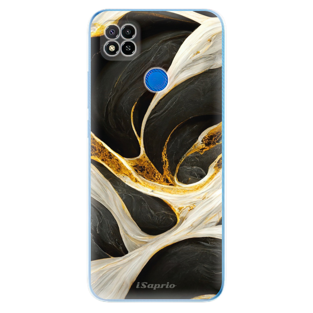 Odolné silikónové puzdro iSaprio - Black and Gold - Xiaomi Redmi 9C