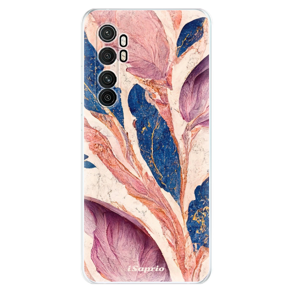 Odolné silikónové puzdro iSaprio - Purple Leaves - Xiaomi Mi Note 10 Lite