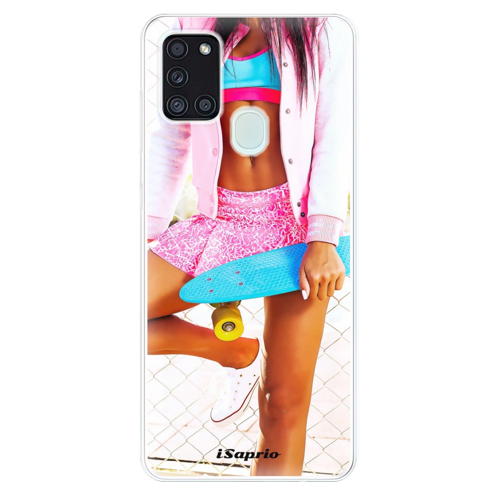 Odolné silikónové puzdro iSaprio - Skate girl 01 - Samsung Galaxy A21s