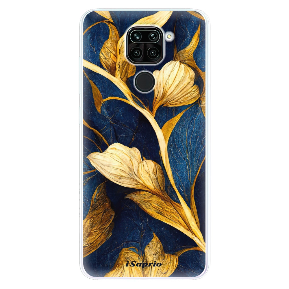 Odolné silikónové puzdro iSaprio - Gold Leaves - Xiaomi Redmi Note 9