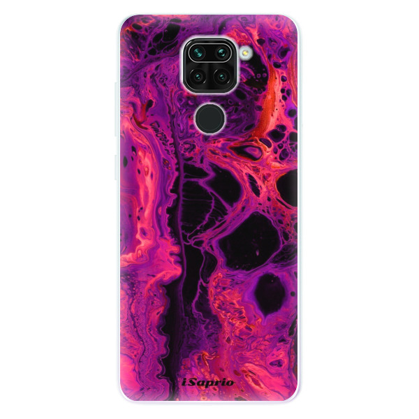 Odolné silikónové puzdro iSaprio - Abstract Dark 01 - Xiaomi Redmi Note 9