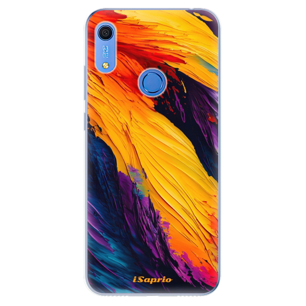 Odolné silikónové puzdro iSaprio - Orange Paint - Huawei Y6s