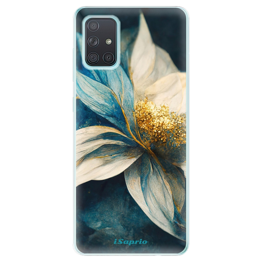 Odolné silikónové puzdro iSaprio - Blue Petals - Samsung Galaxy A71