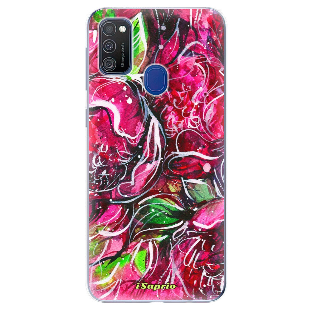 Odolné silikónové puzdro iSaprio - Burgundy - Samsung Galaxy M21