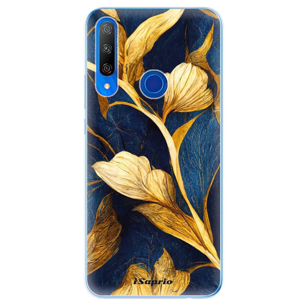 Odolné silikónové puzdro iSaprio - Gold Leaves - Huawei Honor 9X