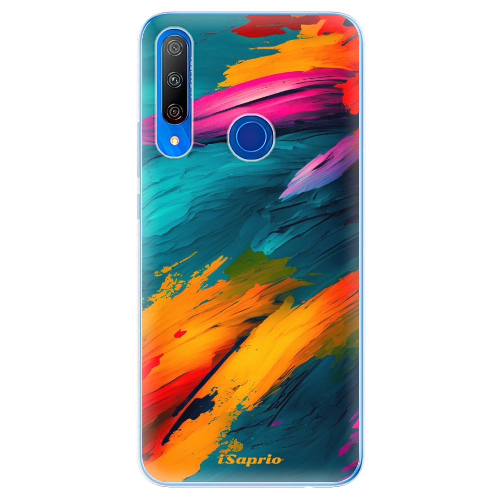 Odolné silikónové puzdro iSaprio - Blue Paint - Huawei Honor 9X