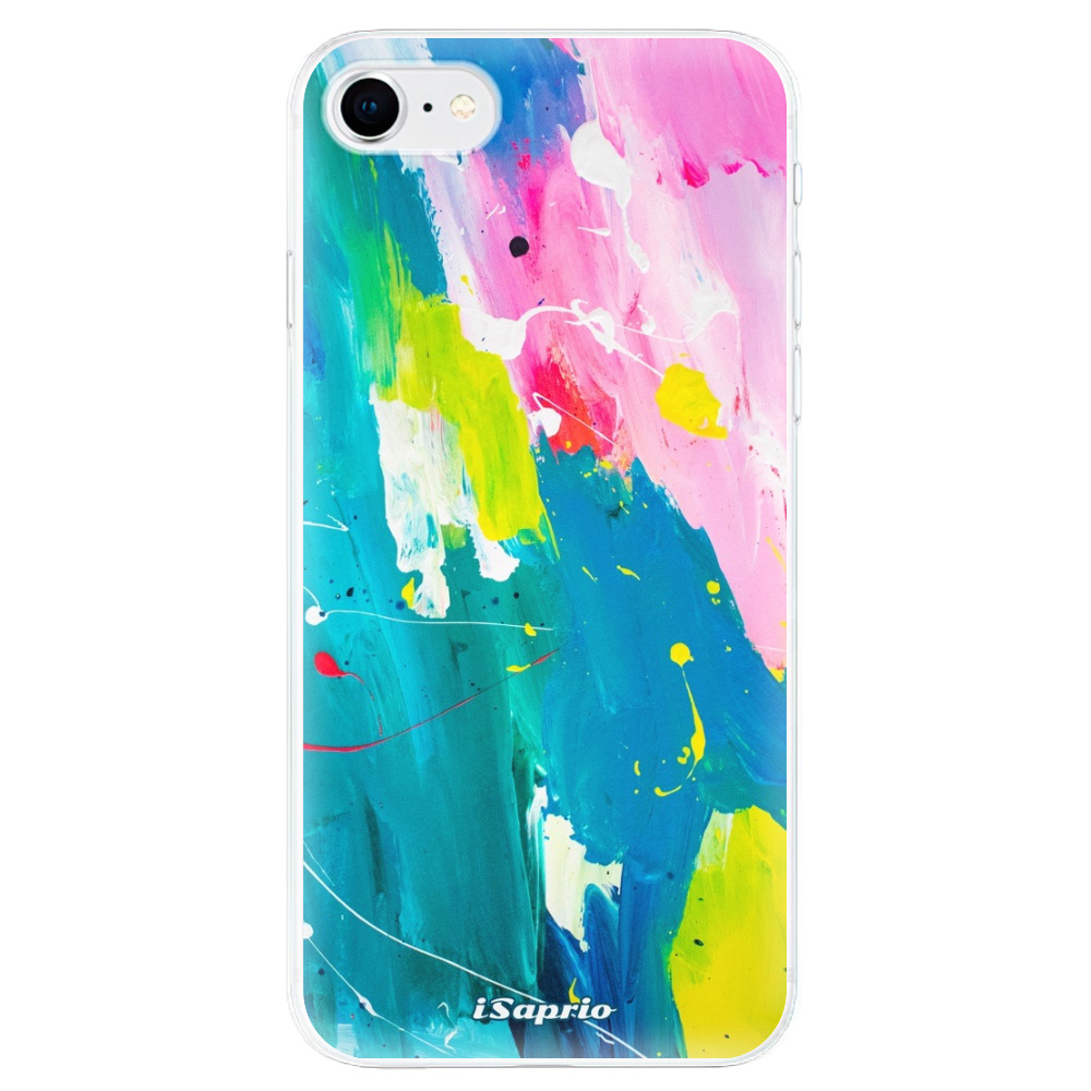 Odolné silikónové puzdro iSaprio - Abstract Paint 04 - iPhone SE 2020
