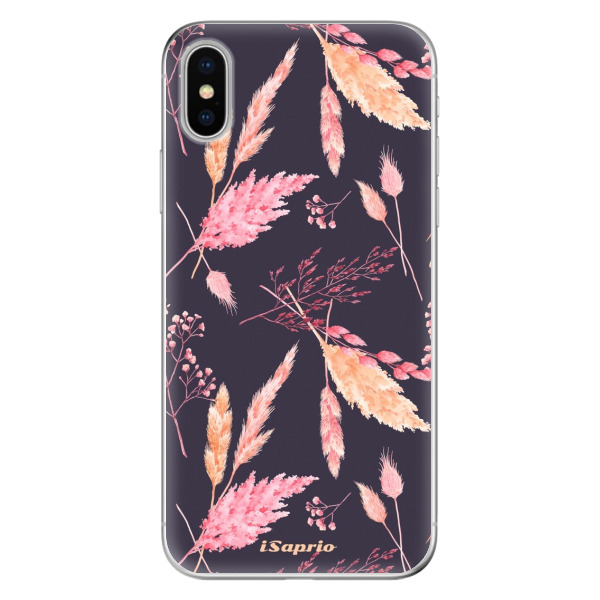 Odolné silikónové puzdro iSaprio - Herbal Pattern - iPhone X
