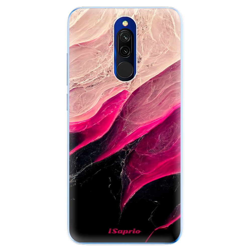 Odolné silikónové puzdro iSaprio - Black and Pink - Xiaomi Redmi 8