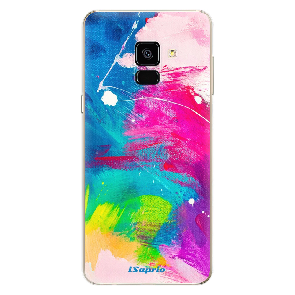 Odolné silikónové puzdro iSaprio - Abstract Paint 03 - Samsung Galaxy A8 2018
