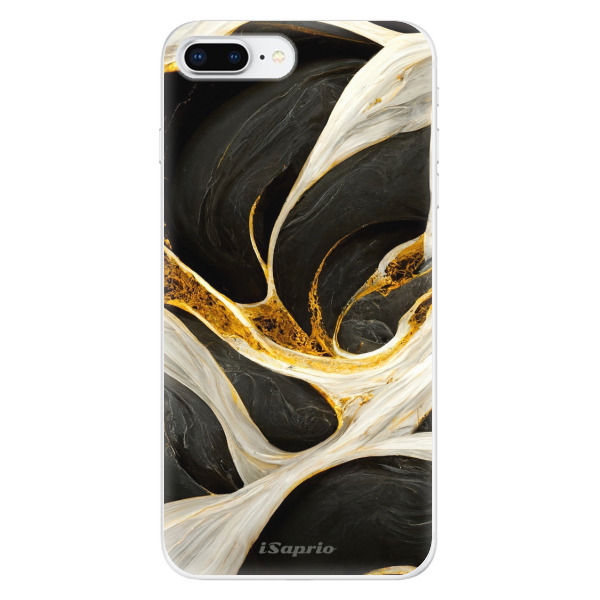 Odolné silikónové puzdro iSaprio - Black and Gold - iPhone 8 Plus