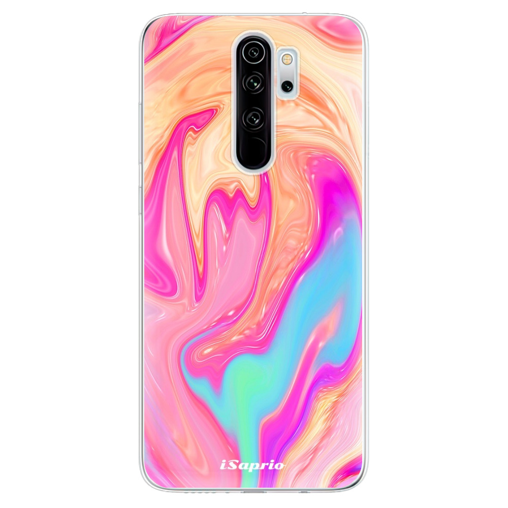 Odolné silikónové puzdro iSaprio - Orange Liquid - Xiaomi Redmi Note 8 Pro