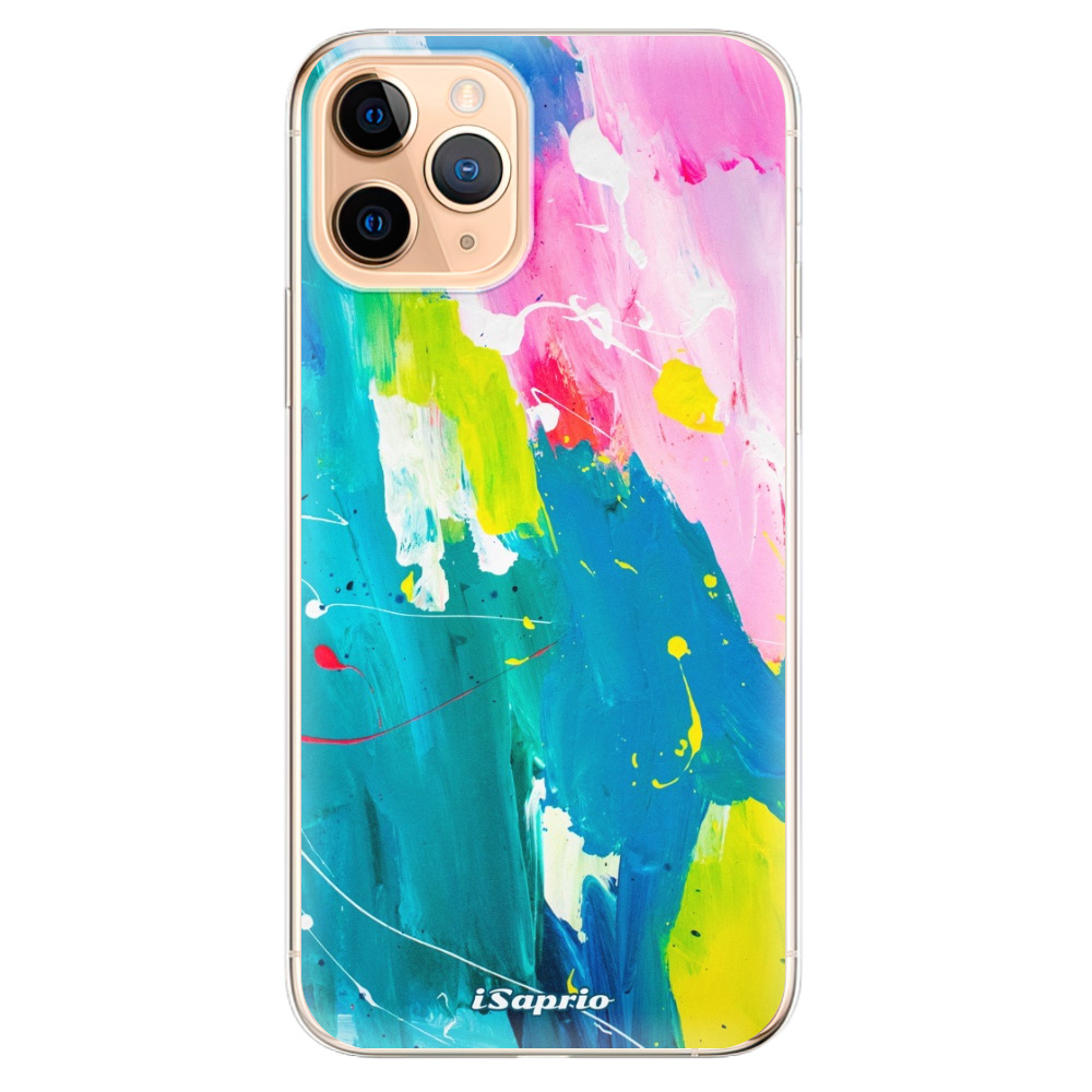 Odolné silikónové puzdro iSaprio - Abstract Paint 04 - iPhone 11 Pro