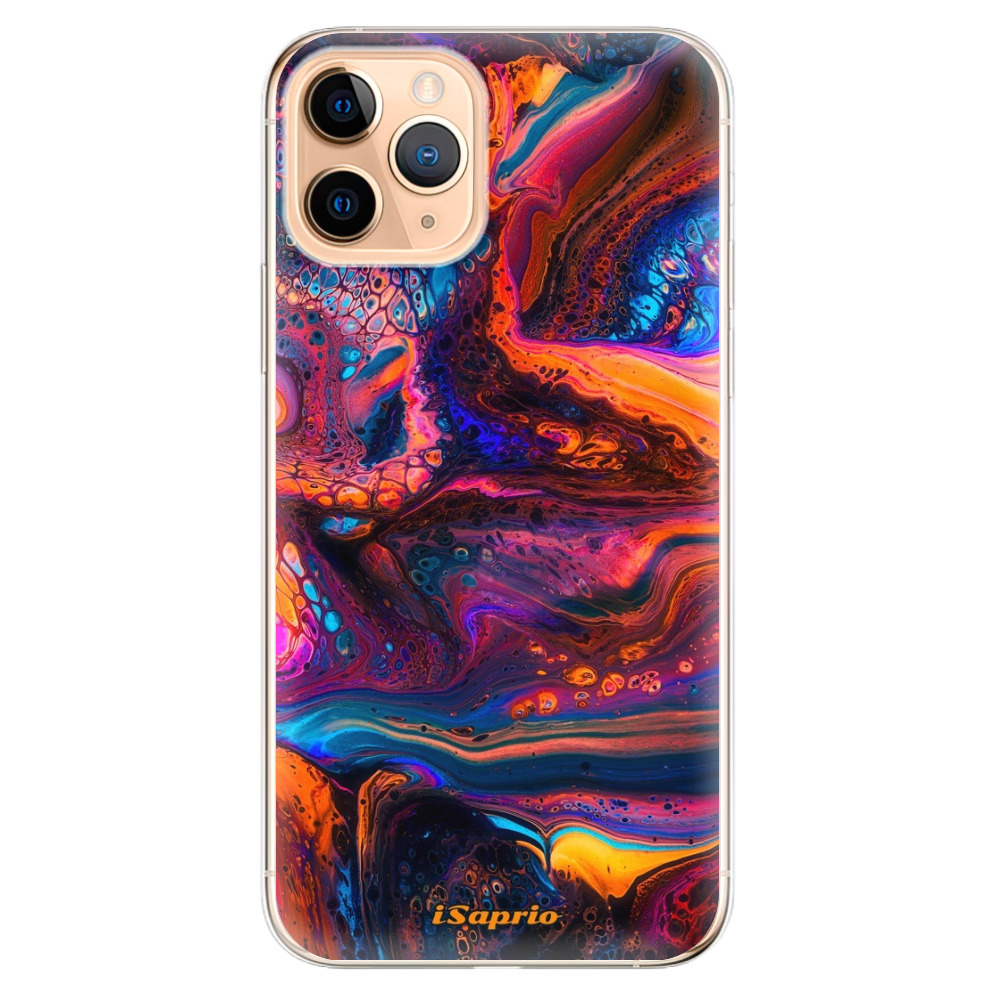 Odolné silikónové puzdro iSaprio - Abstract Paint 02 - iPhone 11 Pro